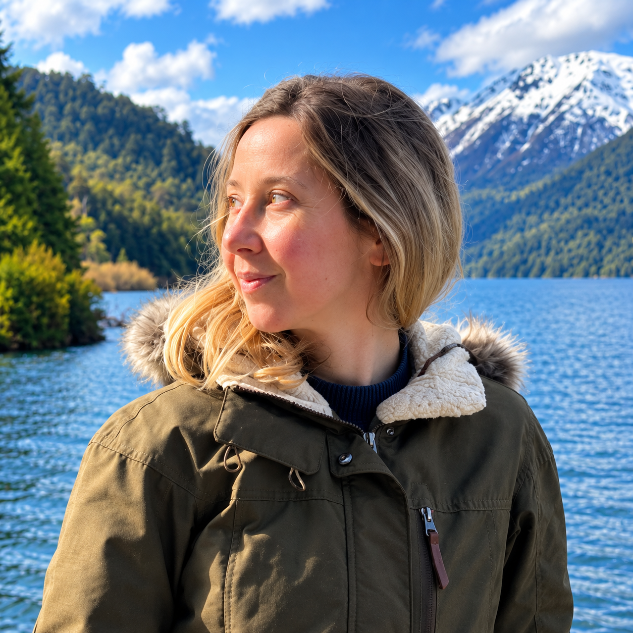 Paula Alvarez Pogranizky, Fractional CMO y líder de Marketing & Growth, en la Patagonia argentina.